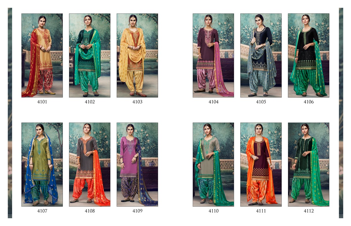 Kessi Fabrics Shangar By Patiala House 4101-4112
