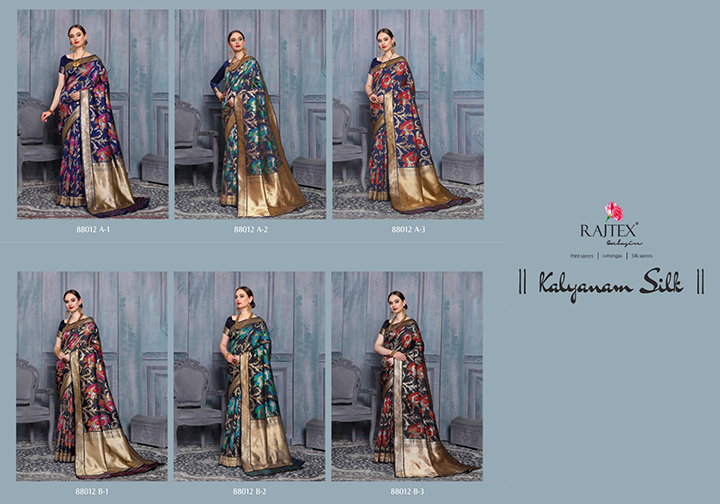 Rajtex Saree Kalyanam Silk 88012 Colors
