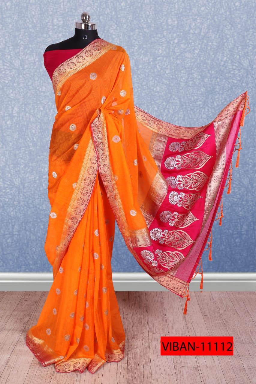 Mintorsi Designer Banarasi Silk Saree 11112