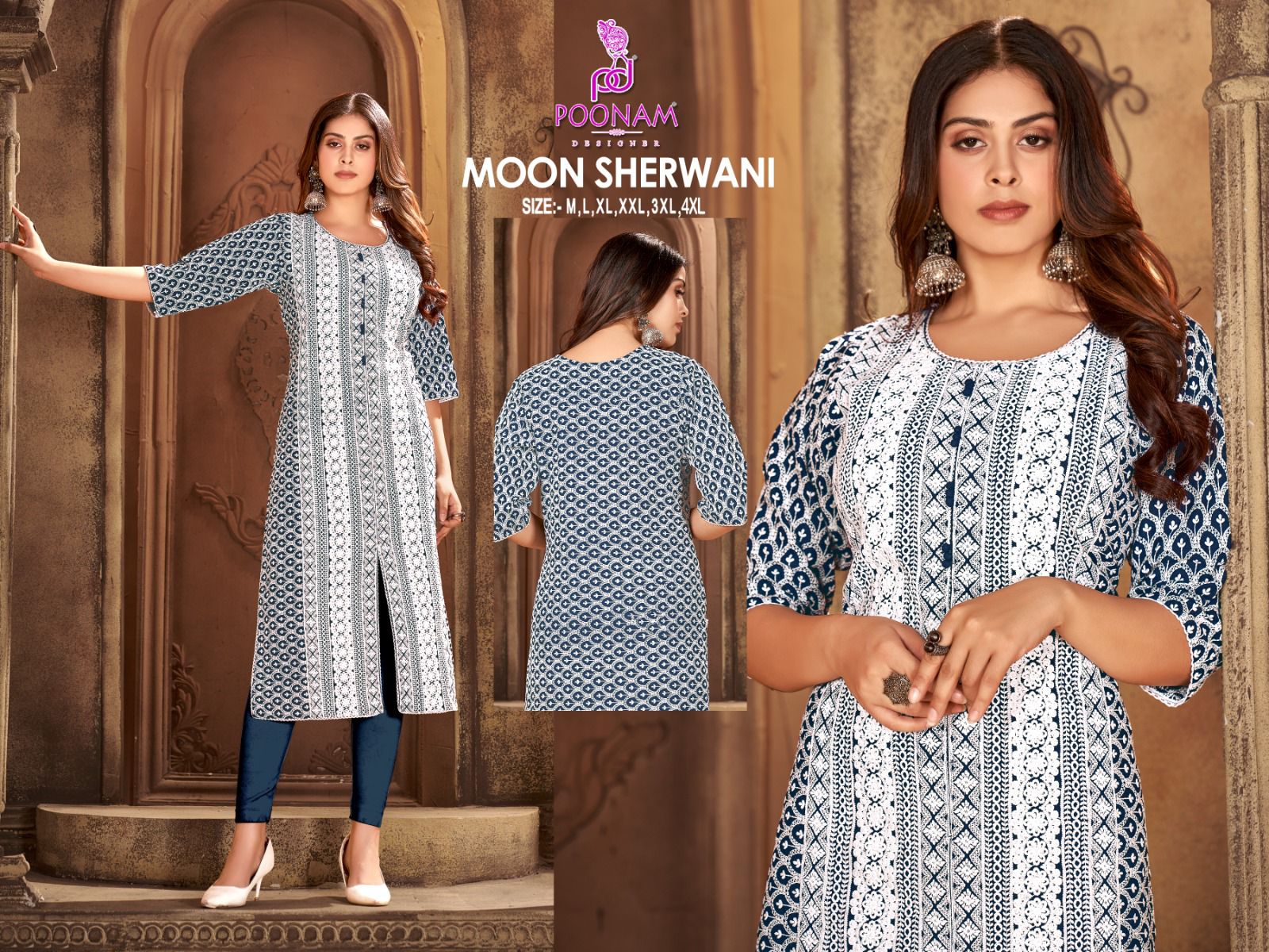 Poonam Designer Moon Sherwani 1004