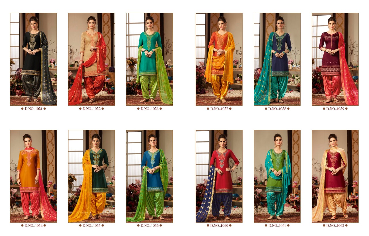 Kajree Fashion Rivaaz By Patiyala 1051-1062