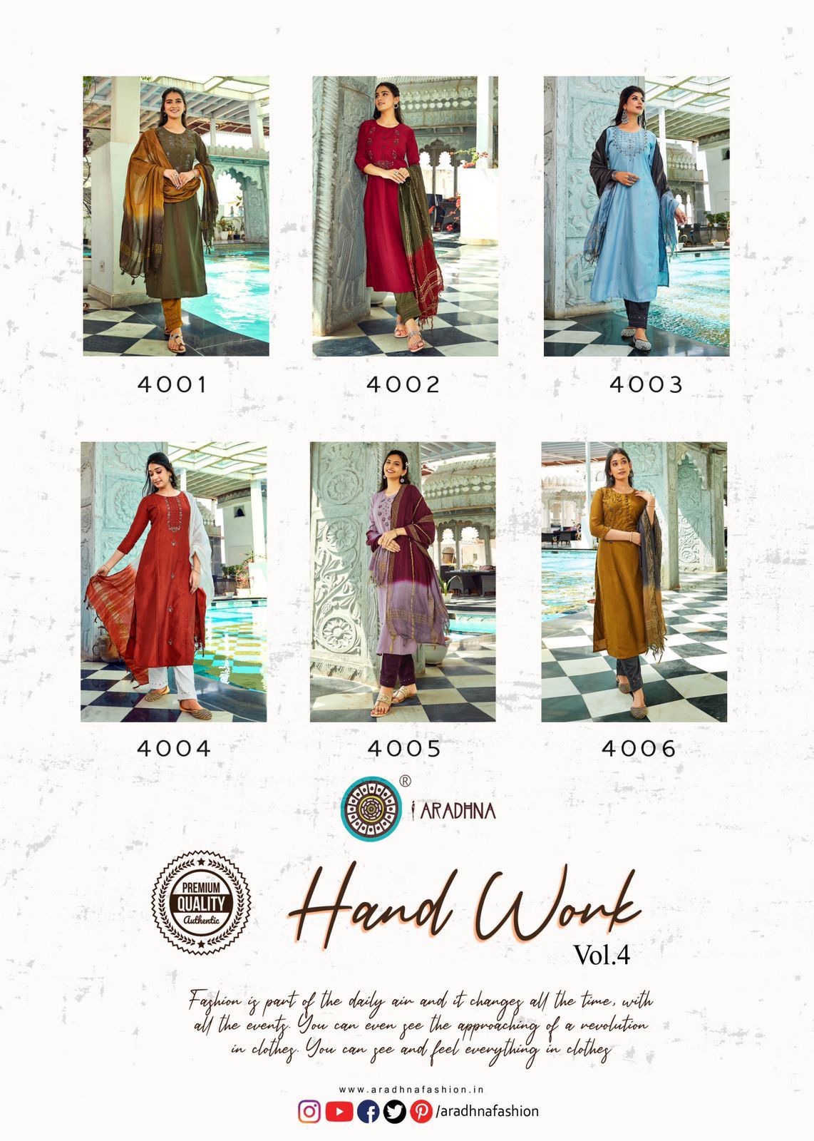 Aradhna Fashion Hand Work 4001-4006