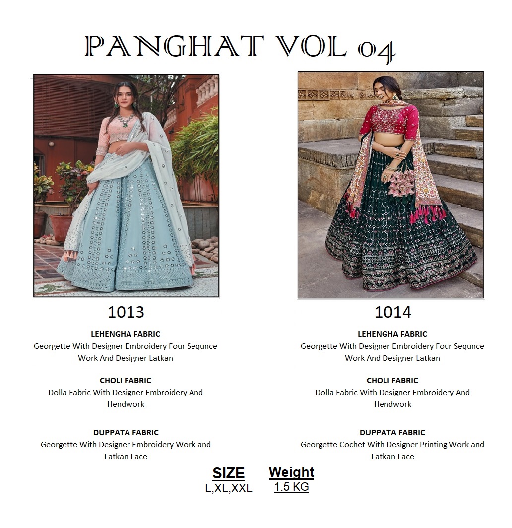 Panghat Lehenga Choli 1013-1014
