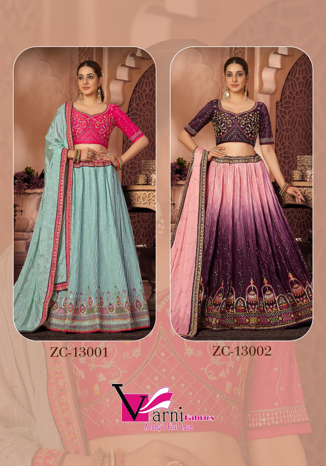 Varni Fabrics Zeeya Couture 13001-13002