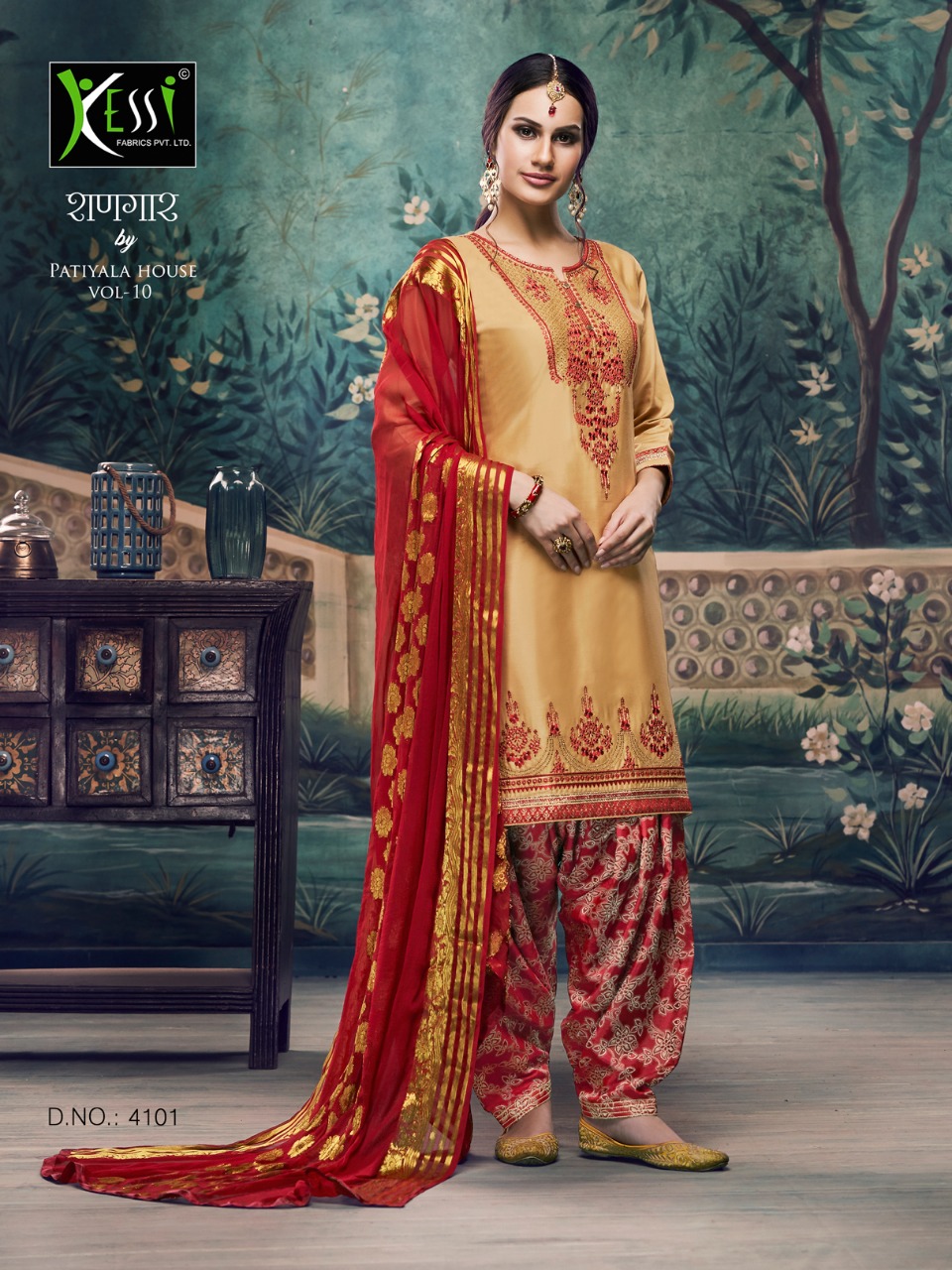 Kessi Fabrics Shangar By Patiala House 4101