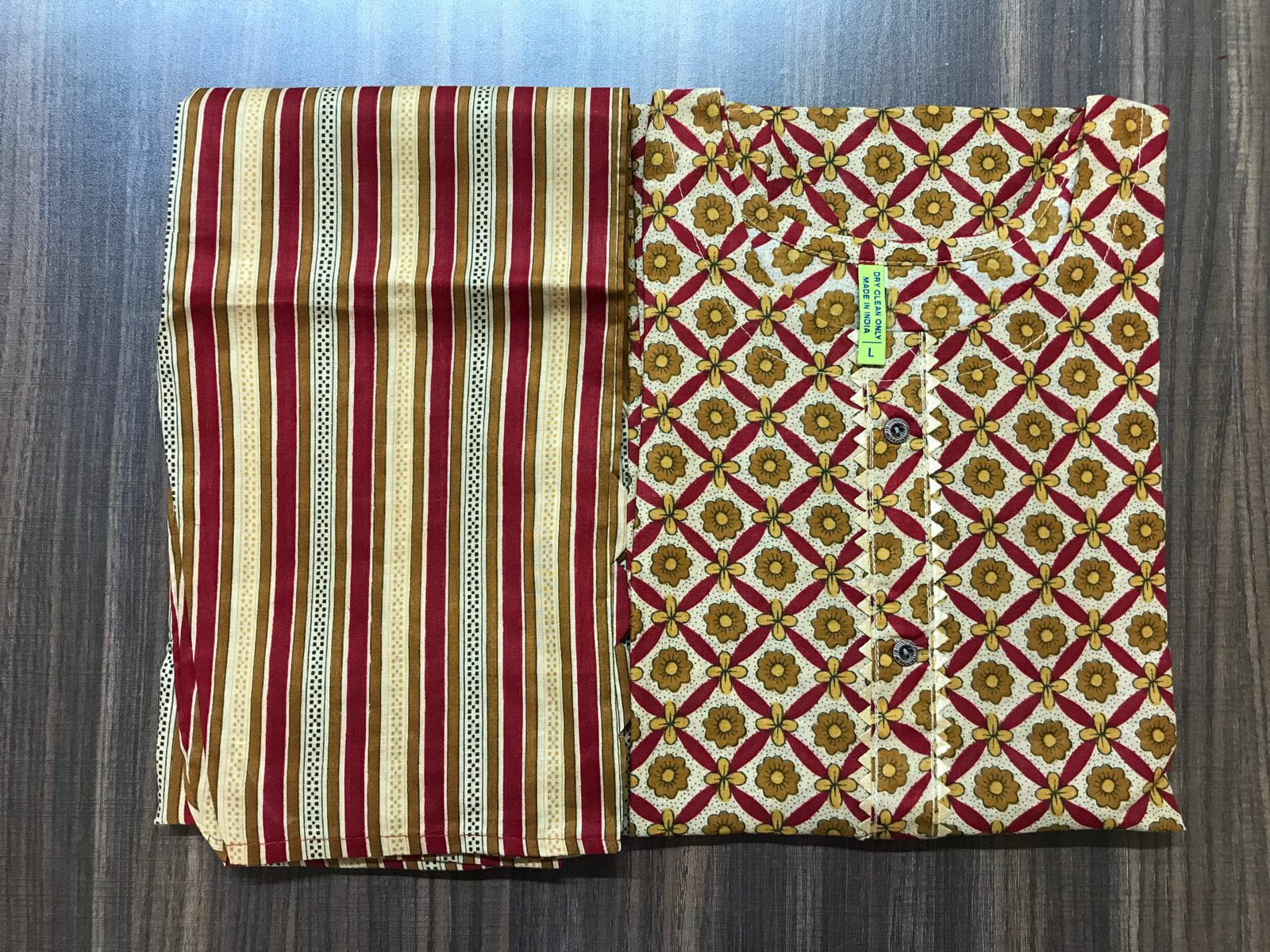 Non Catalog Fancy Jaipuri Cotton Print Kurtis With Pant C