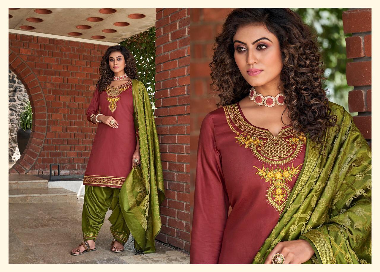 Kessi Fabrics Silk By Patiyala 4007