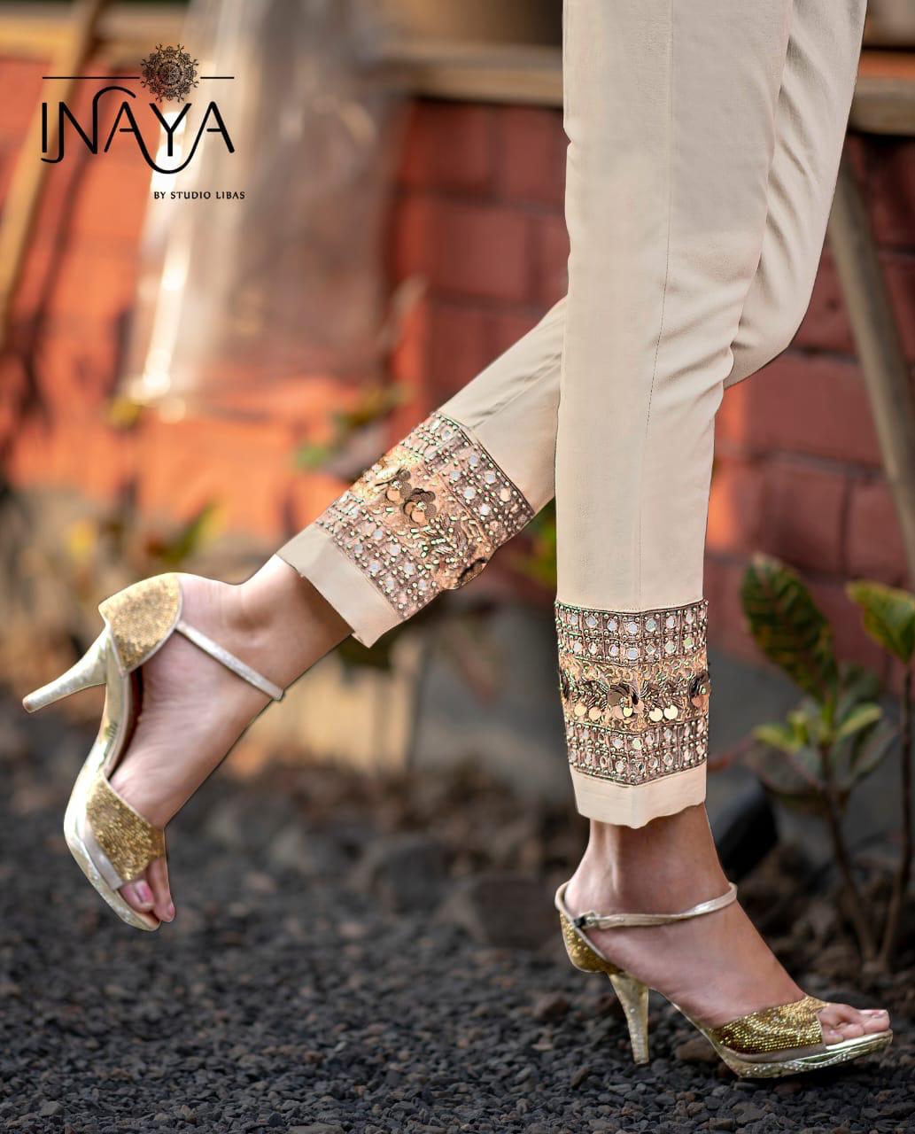 Inaya By Studio Libas Frills & Frills Lpc 29 Designer Georgette Kurtis &  Cigarette Pants In Singles And Full Catalog – Inaya