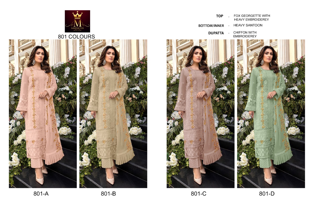 Mehtab Tex Hit Collection 801 Colors 