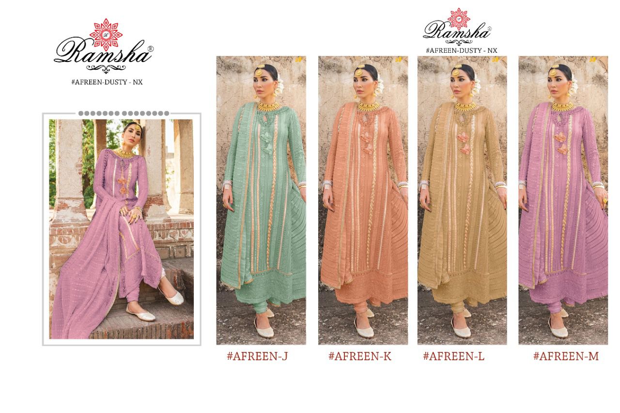 Ramsha Suits Afreen Colors 