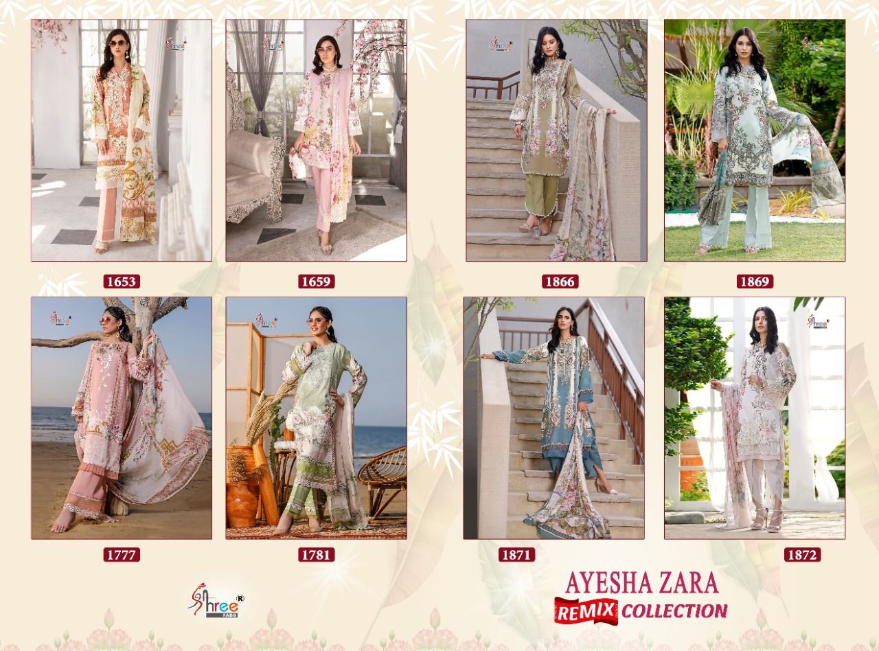 Shree Fab Ayesha Zara Remix Collection 1653-1872