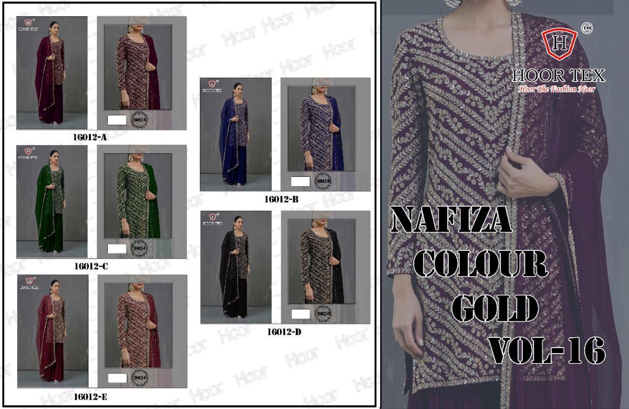 Hoor Tex Nafiza Colour Gold 16012 Colors
