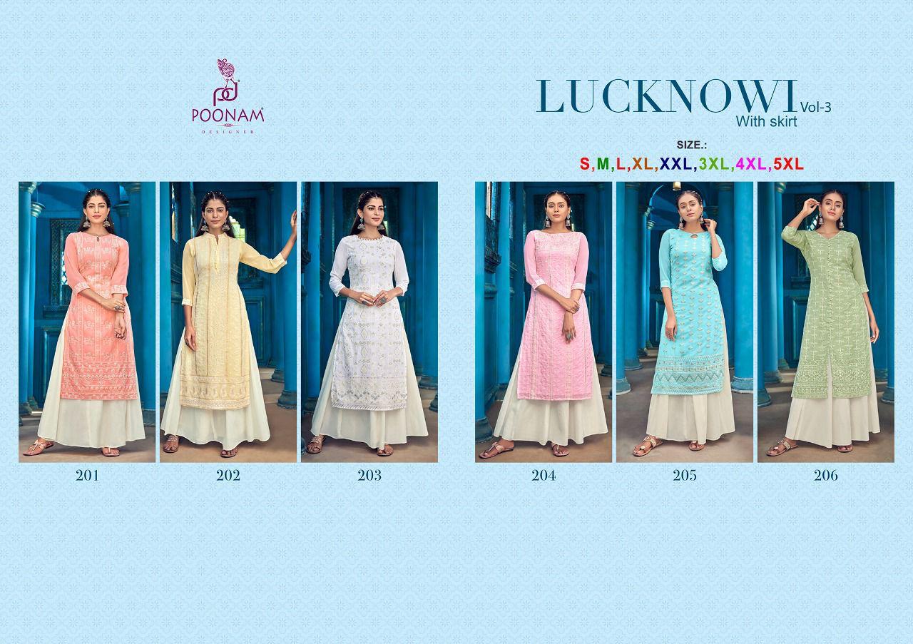 Poonam Designer Lucknowi 201-206