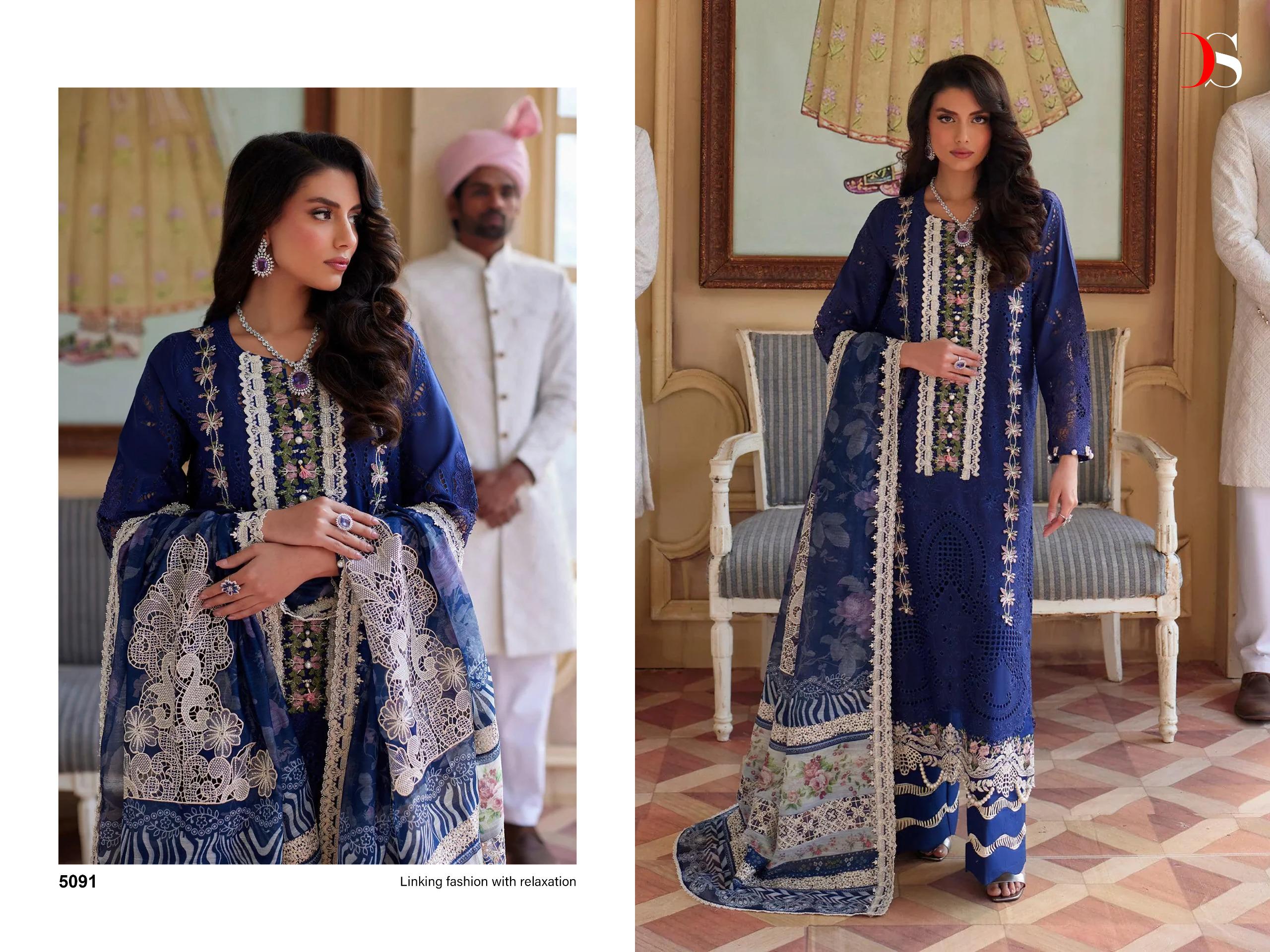 DEEPSY SUITS MARIA.B EMBROIDERED LAWN - 24 5091