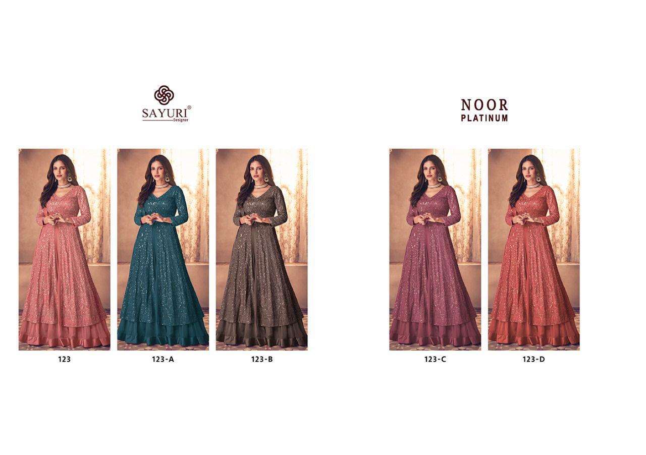 Sayuri Designer Noor Platinum 123 Colors 