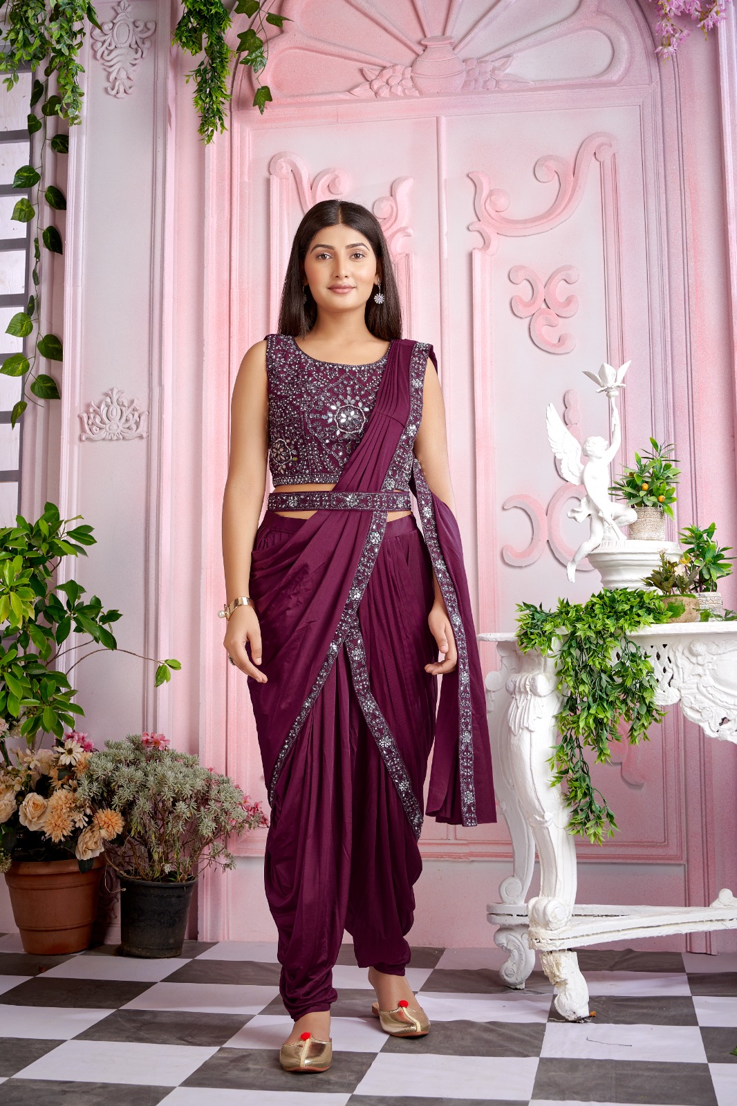 Aamoha Trendz Ready Made Designer Saree 1015950-A