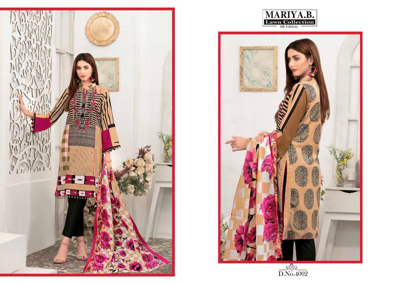 Maria B Lawn Collection  4002