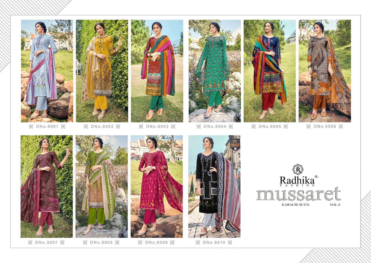 Radhika Fashion Mussaret 8001-8010