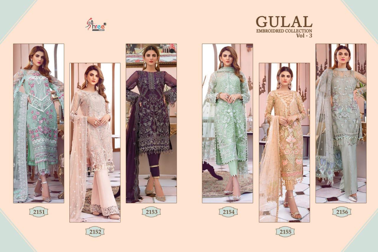 Shree Fabs Gulaal Embroidered Collection 2151-2156