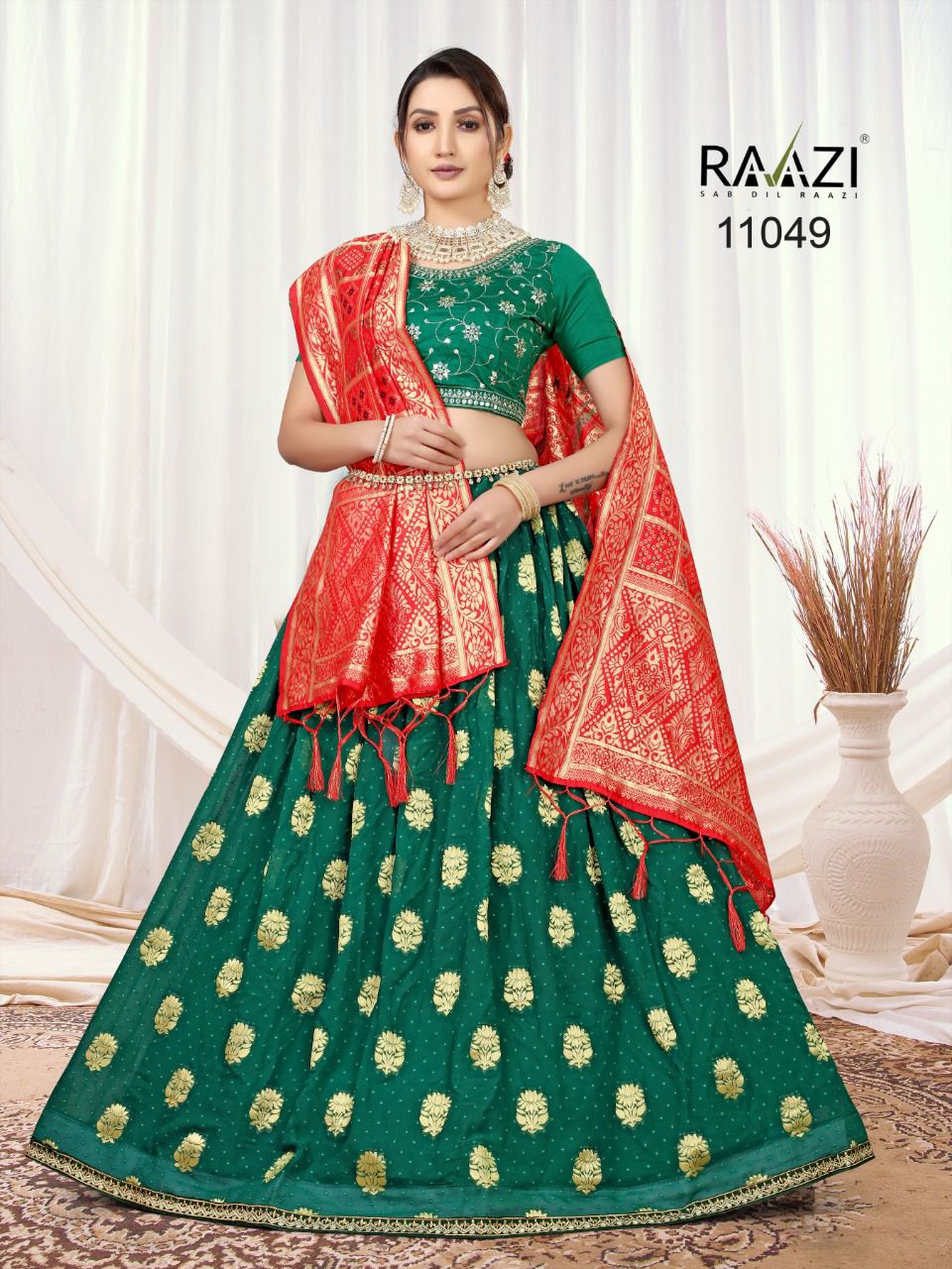 Rama Fashion Raazi Jacquard Lehenga 11049