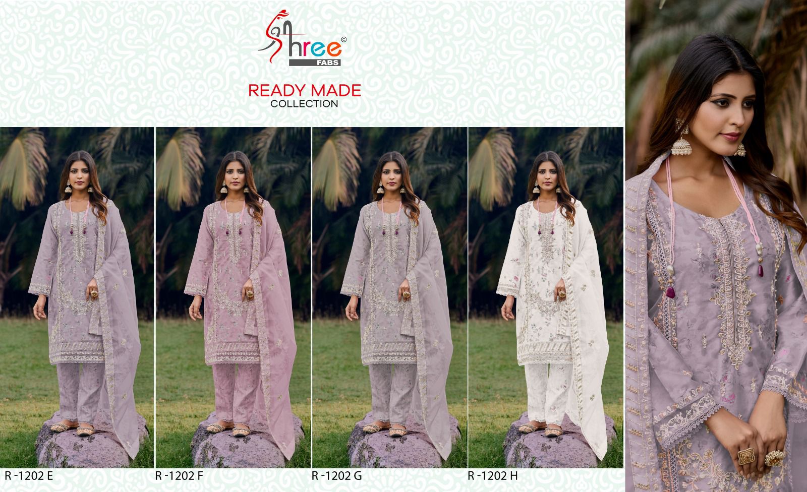 SHREE FAB READY MADE COLLECTION R-1202-E TO R-1202-H