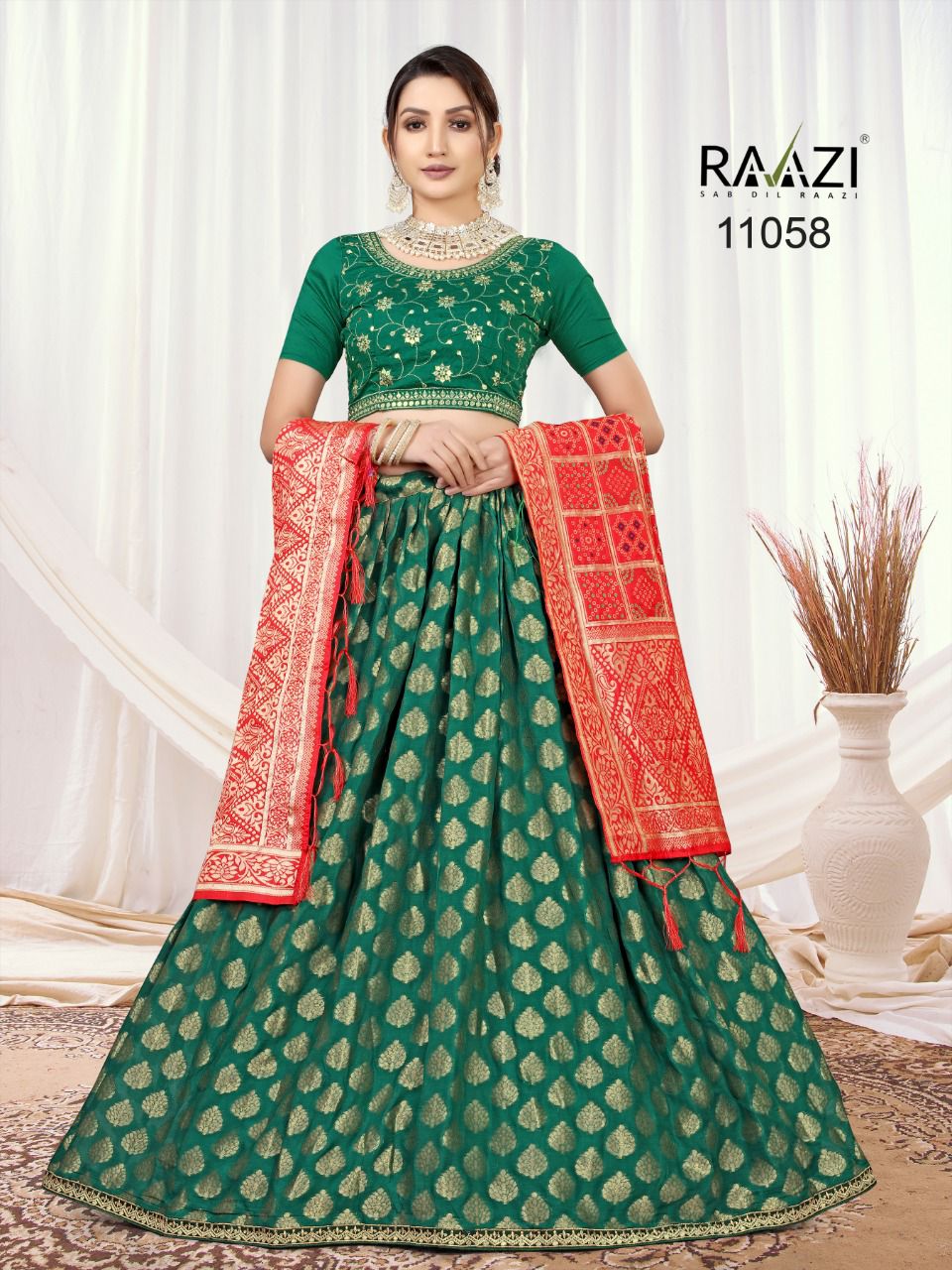 Rama Fashion Raazi Jacquard Lehenga 11058