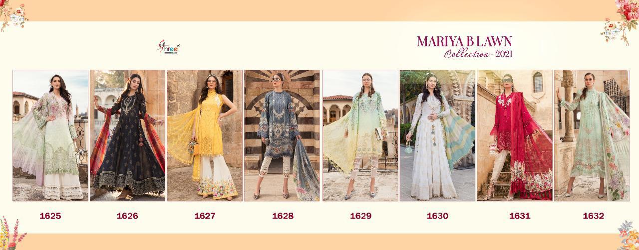 Shree Fabs Maria B Lawn Collection 1625-1632