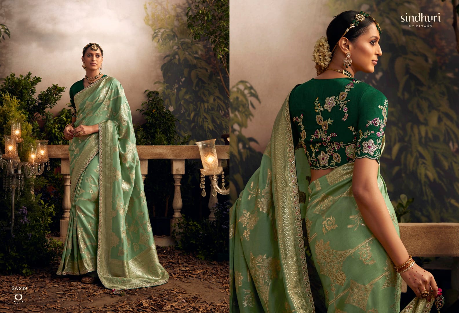 Kimora Radha Rani - Pure Dola Silk Designer Embroidered Saree - The Indian  Fashion