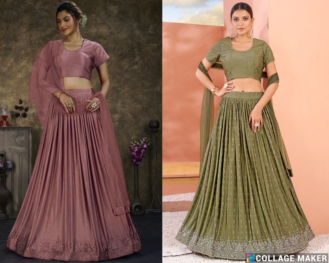 Aamoha Trendz Ready Made Designer Crop Top C-1916 Colors 