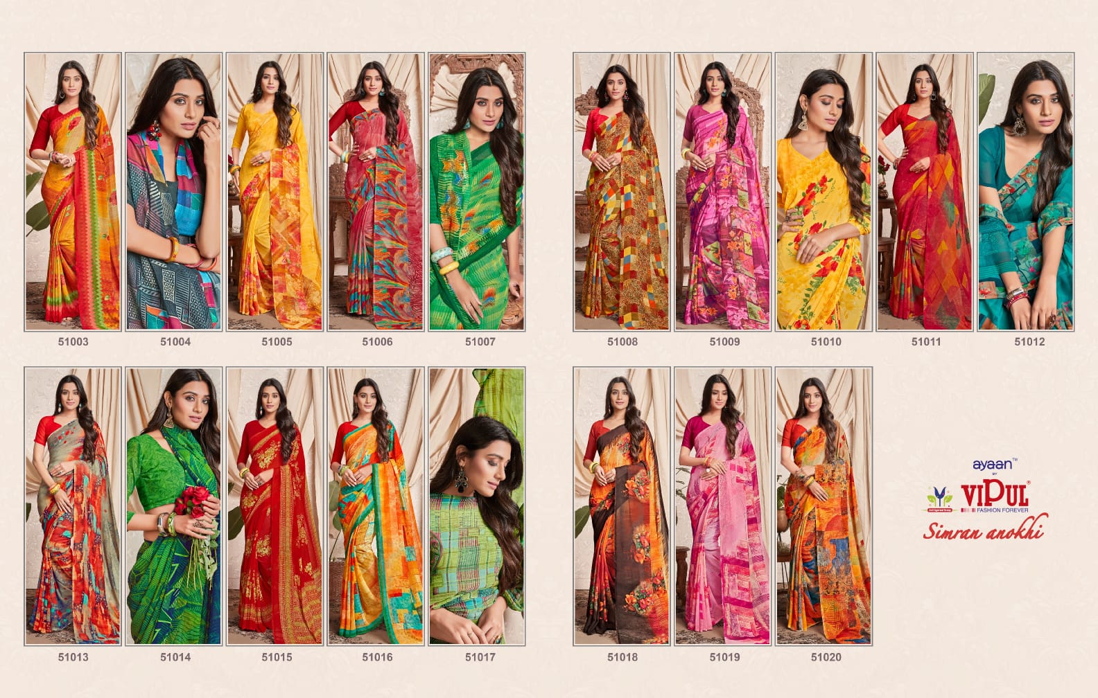 Vipul Fashion Simran Anokhi 51003-51020