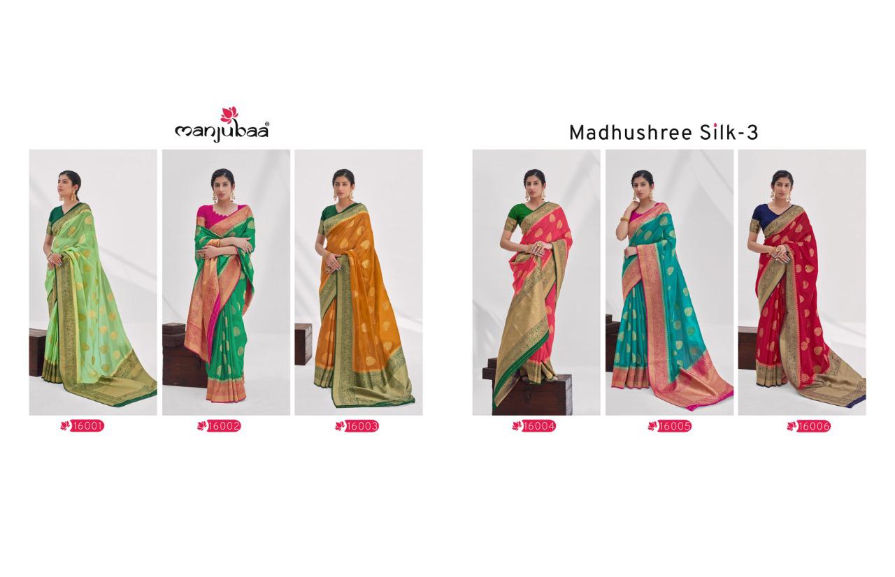 Manjubaa Madhushree Silk 16001-16006