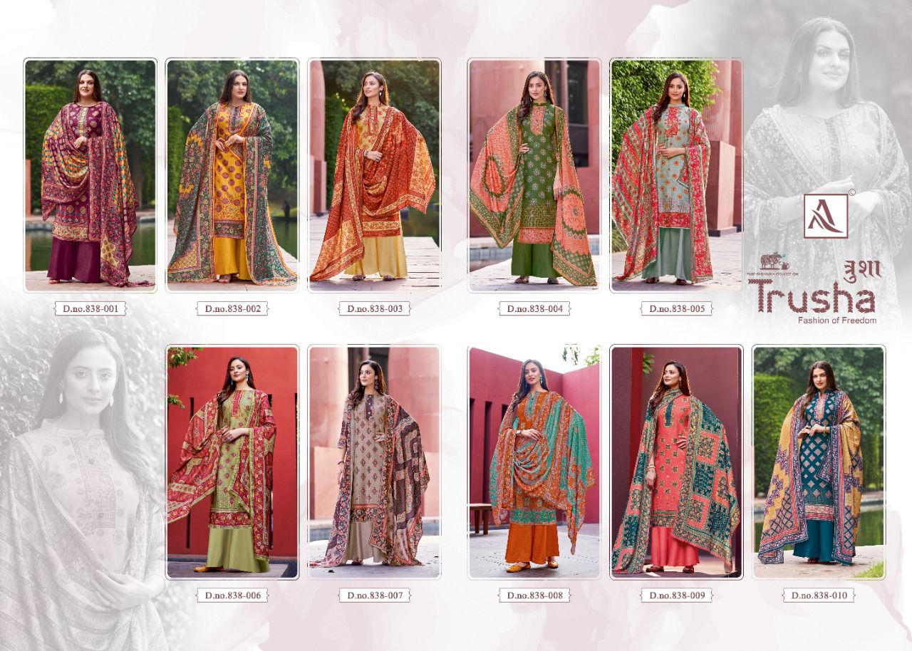 Alok Suits Trusha 838-001 to 838-010