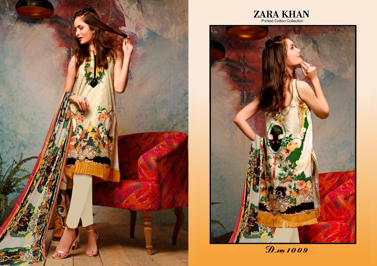 Salman Tex Zara Khan Printed Cotton Collection 1009