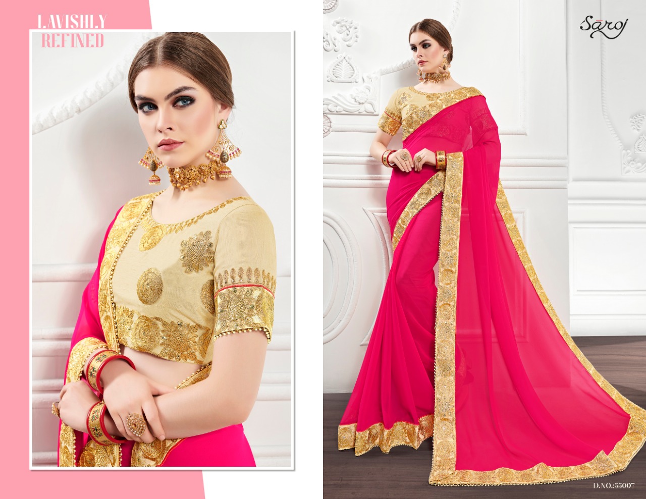 Saroj Saree Indian Fashion 55007