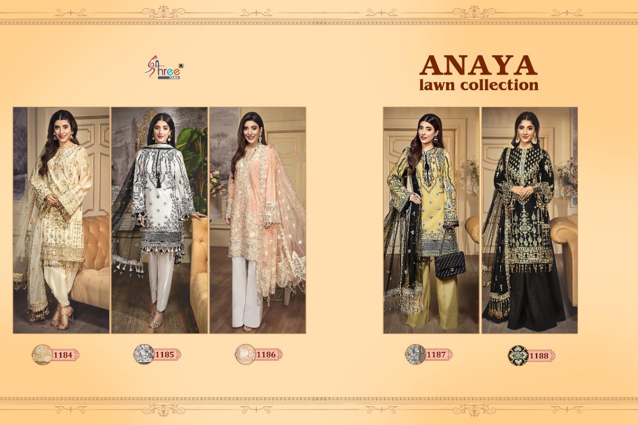 Shree Fabs Ananya Lawn Collection 1184-1188
