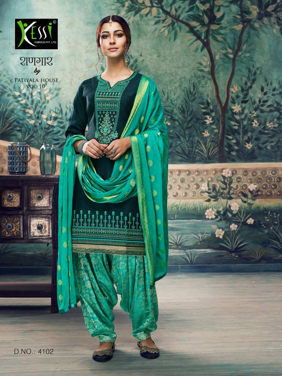 Kessi Fabrics Shangar By Patiala House 4102