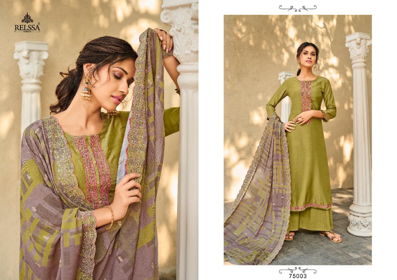 Relssa Fabrics Sajjan Amisha 75003