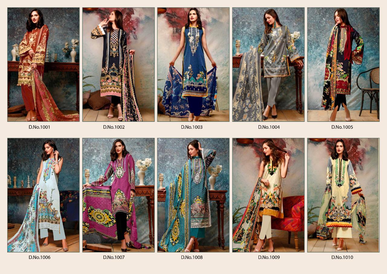 Salman Tex Zara Khan Printed Cotton Collection 1001-1010