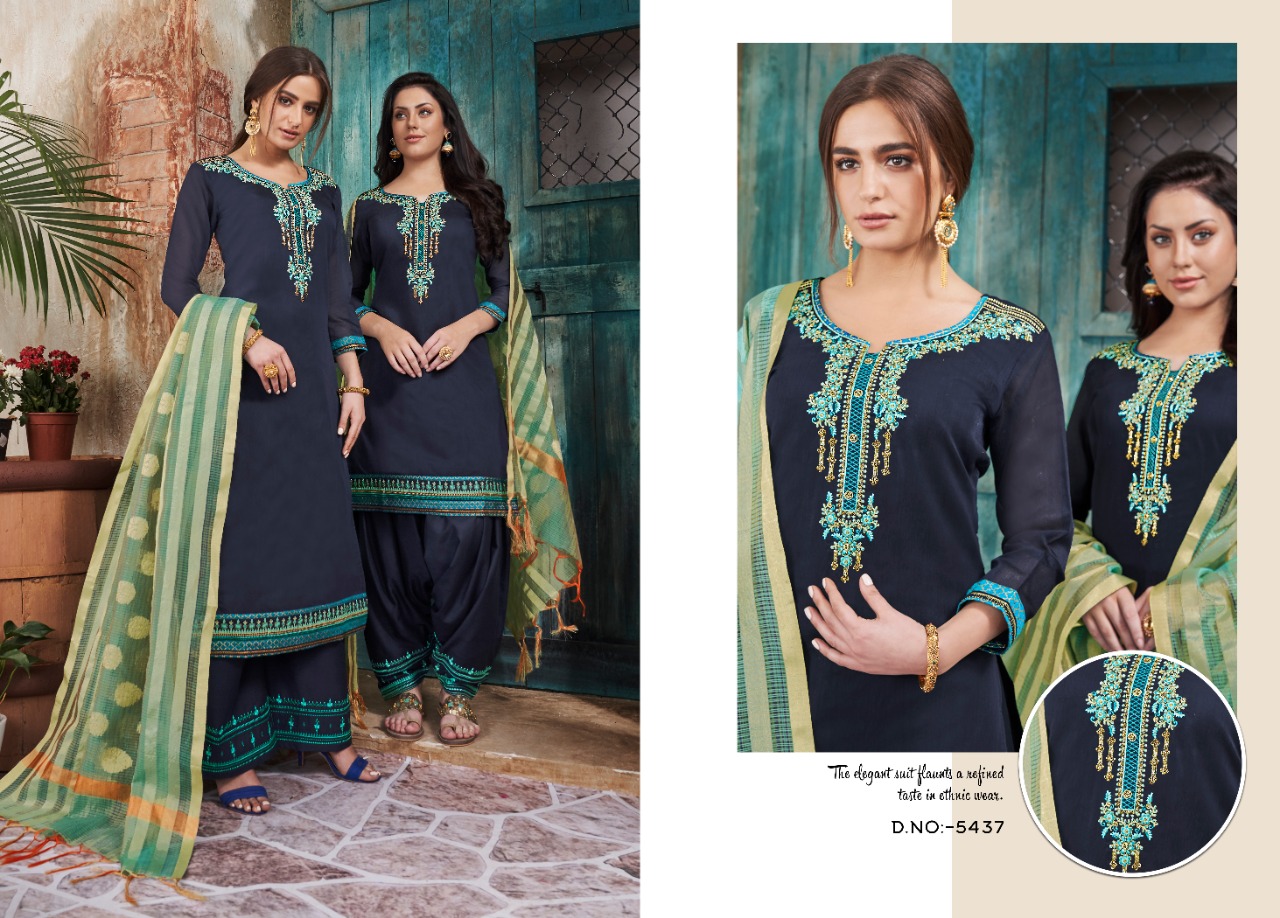 Kessi Fabrics Silk Patiyala 5437 