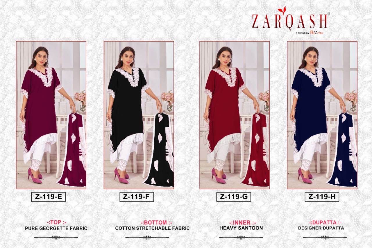 Zarqash Ready Made Collection Z-119 Colors 