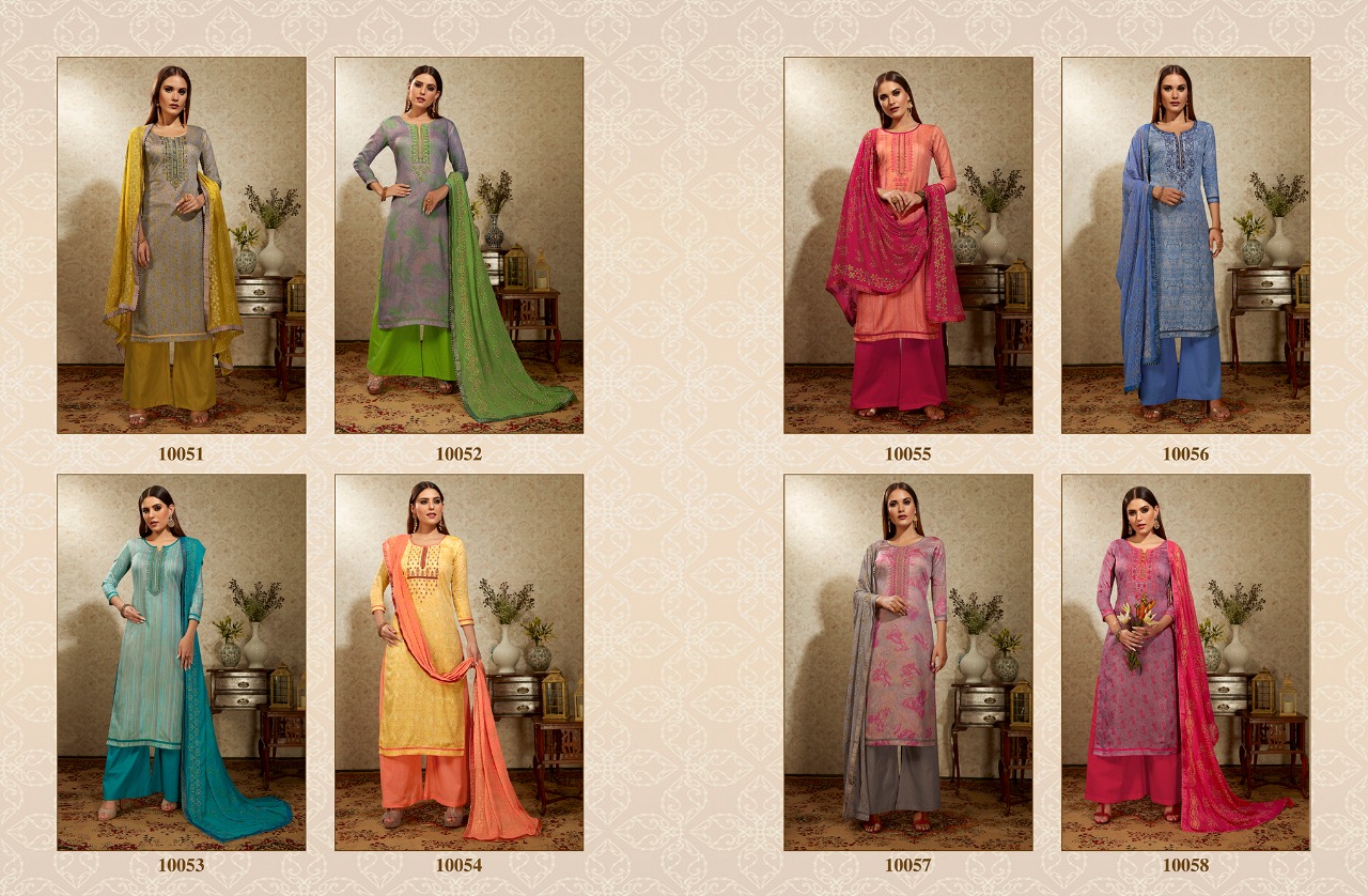Kessi Fabrics Ramaiya Alfaaz 10051-10058                                                                                                               