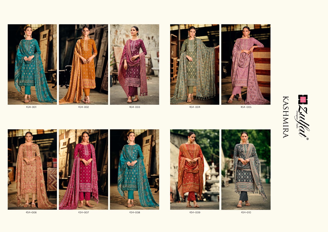 Zulfat Designer Kashmira 454-001 to 454-010