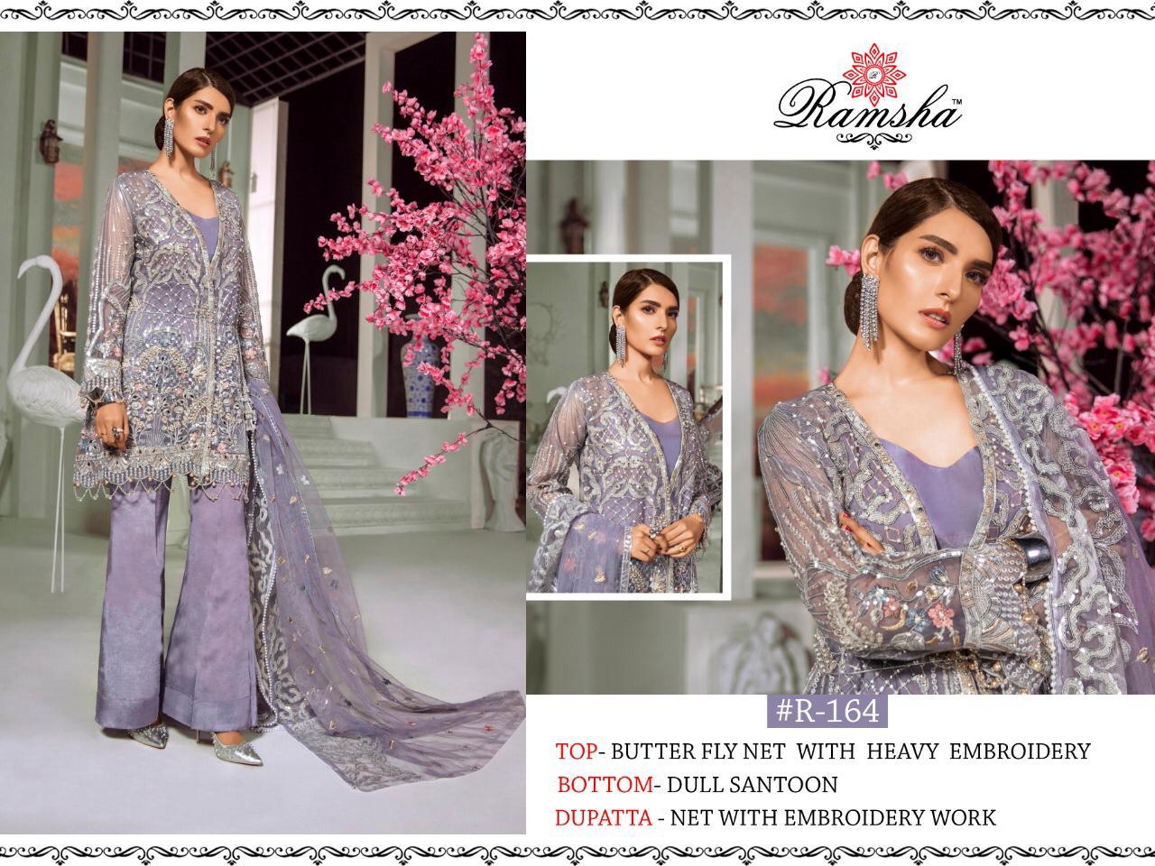 Ramsha Designer Pakistani Style Suit 164