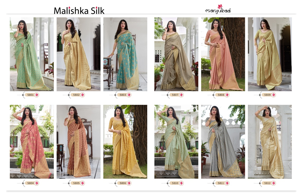 Manjubaa Malishka Silk 5801-5812