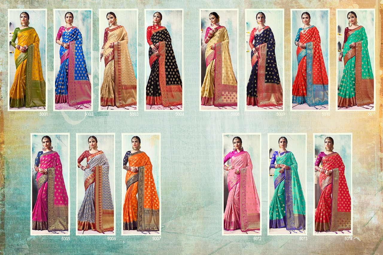 Kianna Fashion Kanchi Silk 5001 - 5014 
