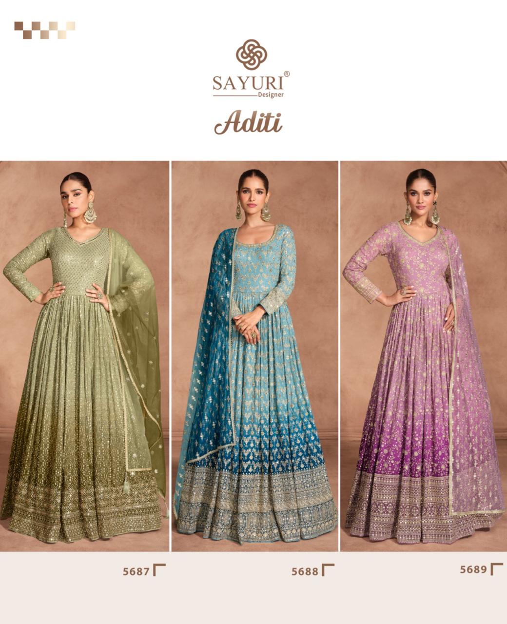 SAYURI DESIGNER ADITI 5687-5689