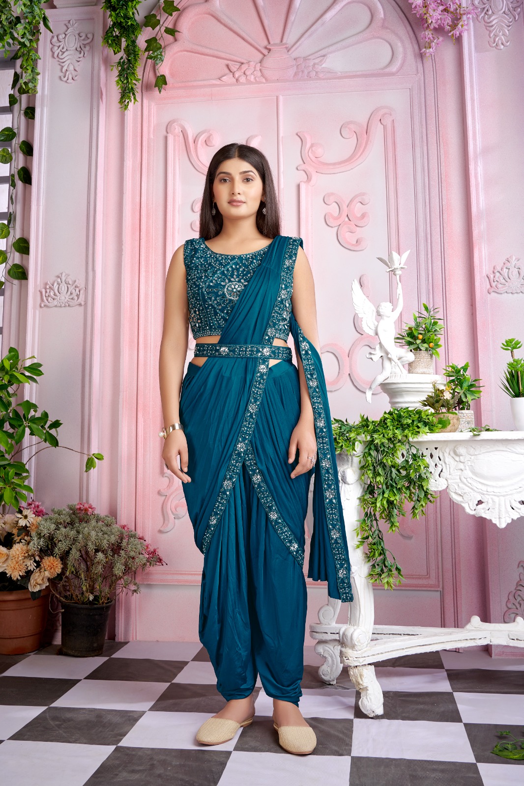 Aamoha Trendz Ready Made Designer Saree 1015950-D