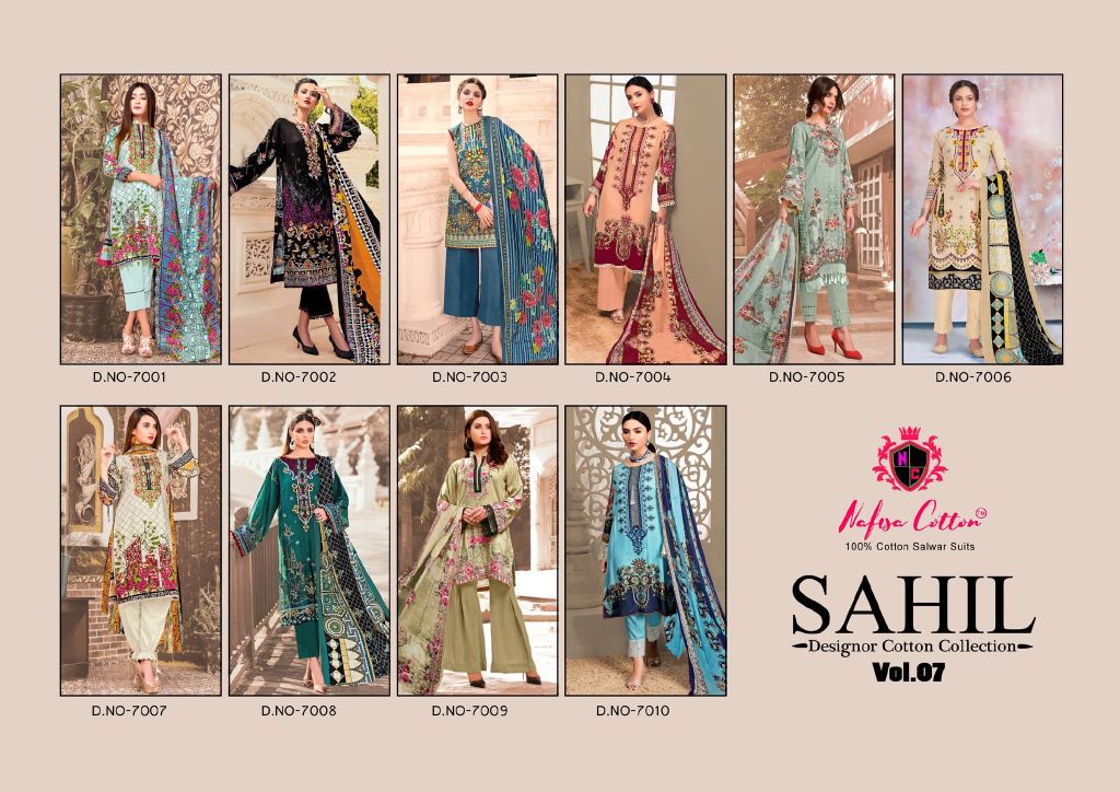 Nafisa Cotton Sahil 7001-7010