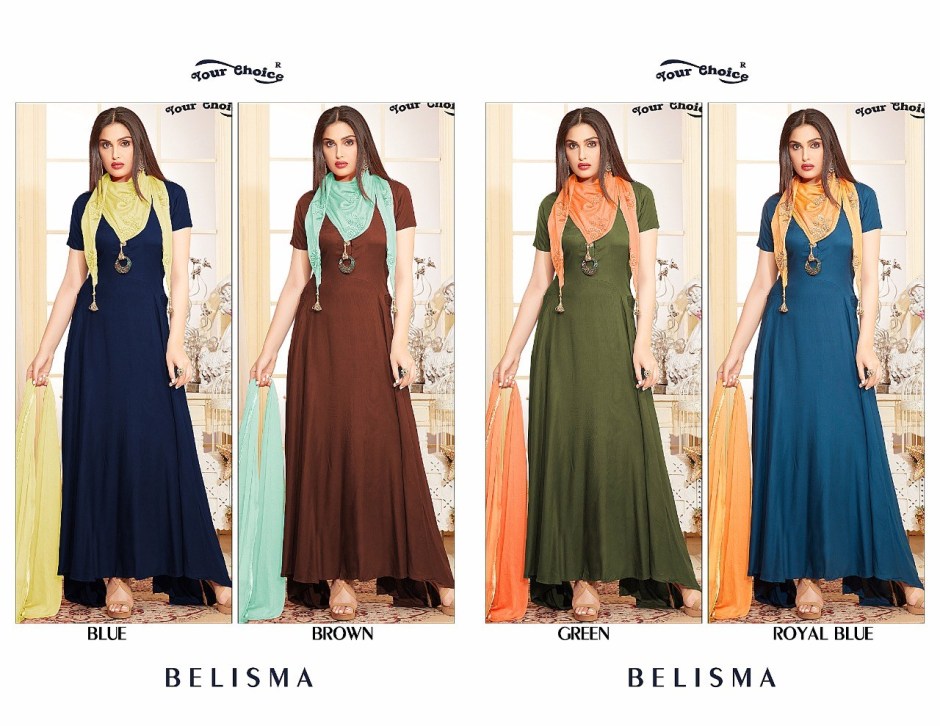 Your Choice Belisma Designer Gown Colors