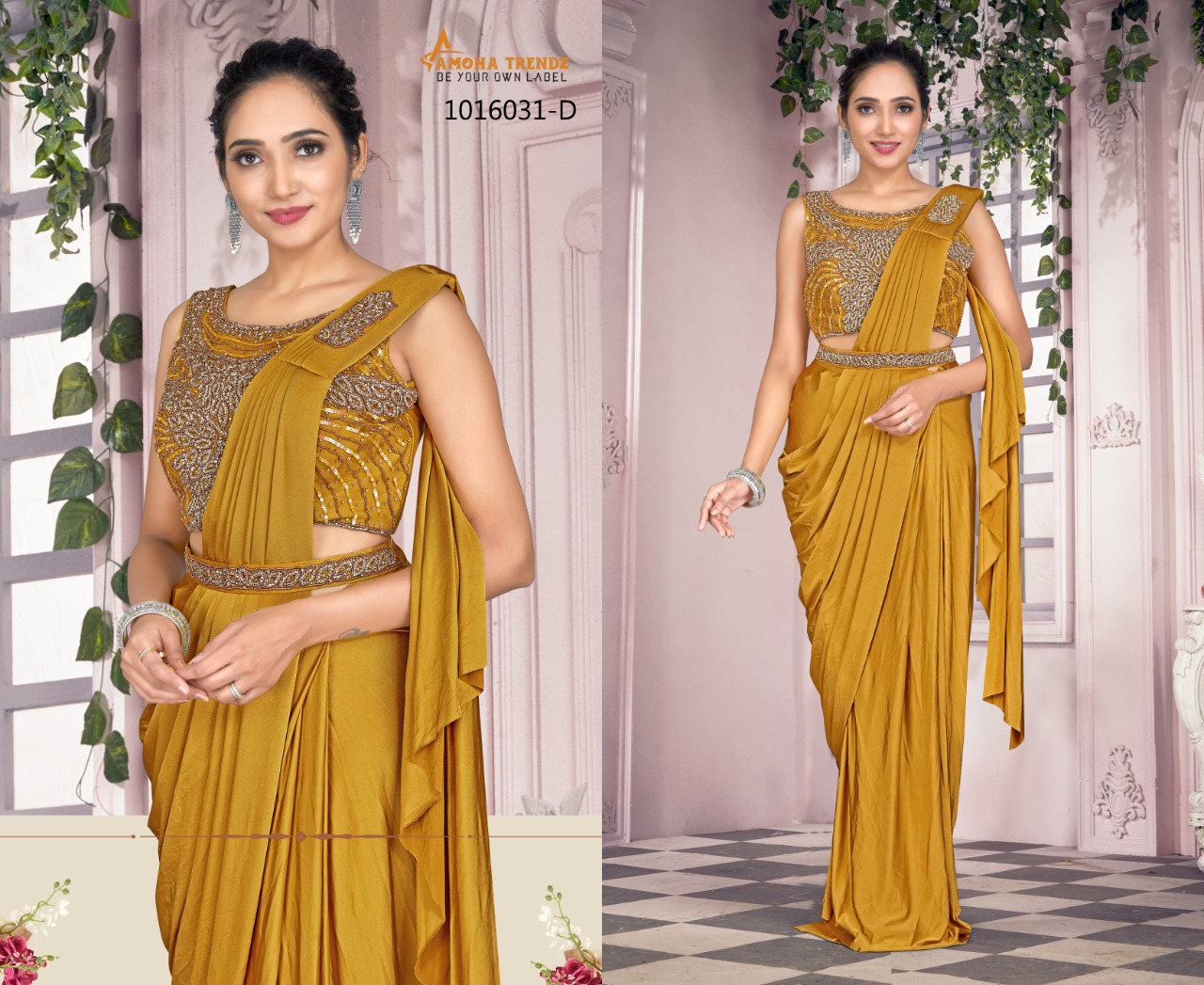 Aamoha Trendz Ready To Wear Designer Saree 1016031-D